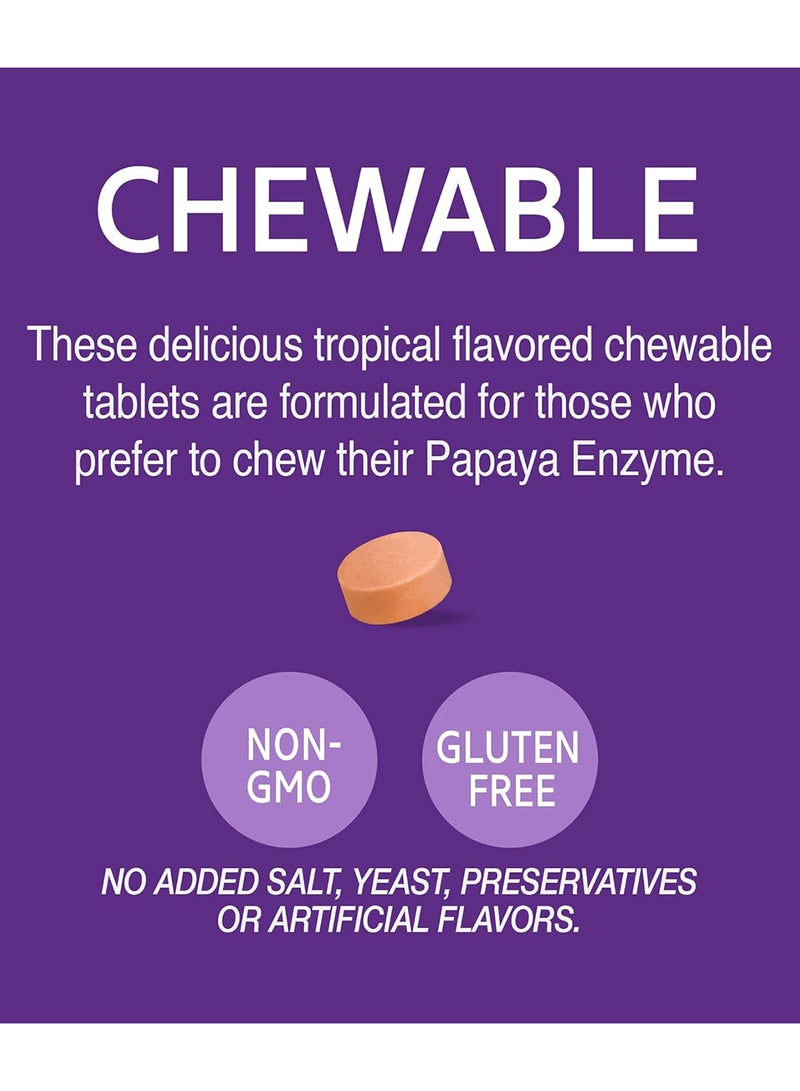 21st Century Chewable Papaya Enzyme 100 Tablets - Image 4